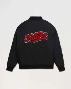 Sale FROM FUTURE Bomber Patch Noir