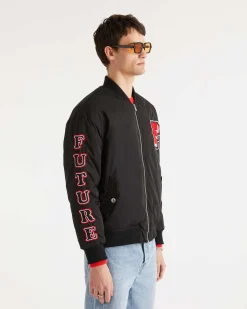 Sale FROM FUTURE Bomber Patch Noir