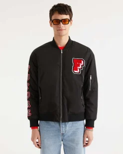 Sale FROM FUTURE Bomber Patch Noir