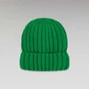 Online FROM FUTURE Bonnet A Revers A Cotes Winter Green