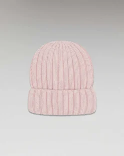 Hot FROM FUTURE Bonnet A Revers A Cotes Rose Poudre