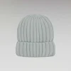 FROM FUTURE Bonnet A Revers A Cotes Gris Chine Fonce