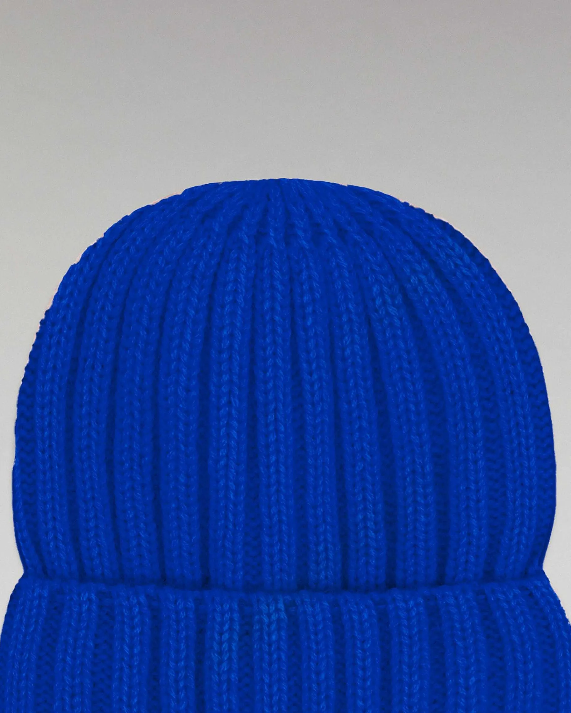 Online FROM FUTURE Bonnet A Revers A Cotes Pop Blue