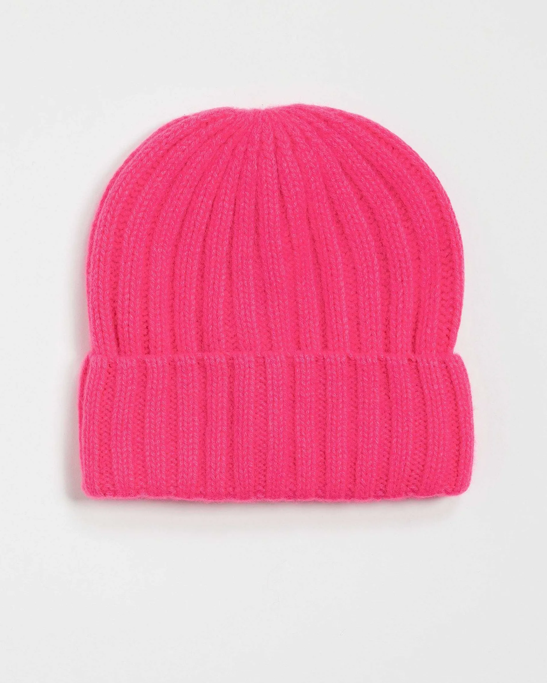 Online FROM FUTURE Bonnet A Revers A Cotes Winter Fuschia