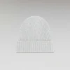 Best FROM FUTURE Bonnet A Revers A Petites Cotes Gris Chine Clair