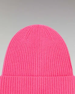 Hot FROM FUTURE Bonnet A Revers A Petites Cotes Holiday Pink