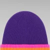 Discount FROM FUTURE Bonnet A Revers Bandes Multicolore Winter Purple