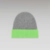 Discount FROM FUTURE Bonnet A Revers Bicolore Gris Chine Fonce