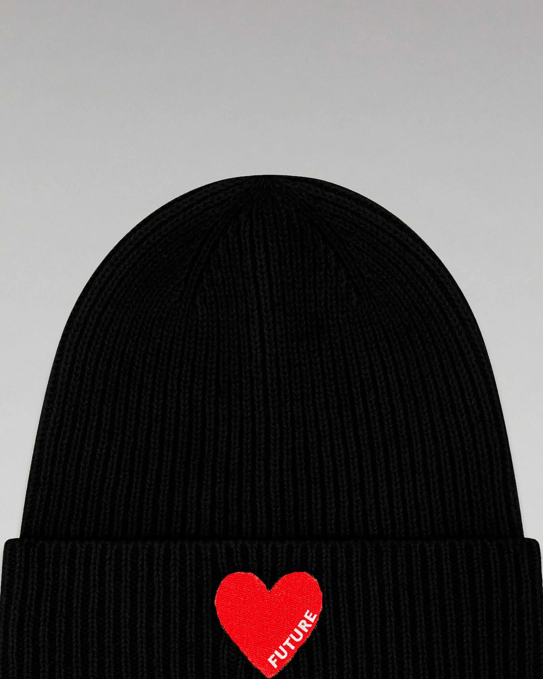 Hot FROM FUTURE Bonnet A Revers Coeur Noir