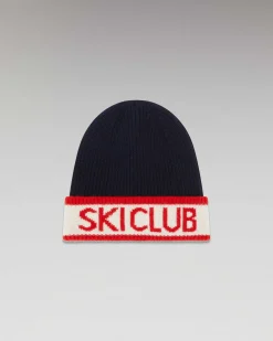 FROM FUTURE Bonnet A Revers Ski Club Navy