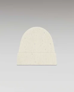 Online FROM FUTURE Bonnet A Revers Strass Ecru
