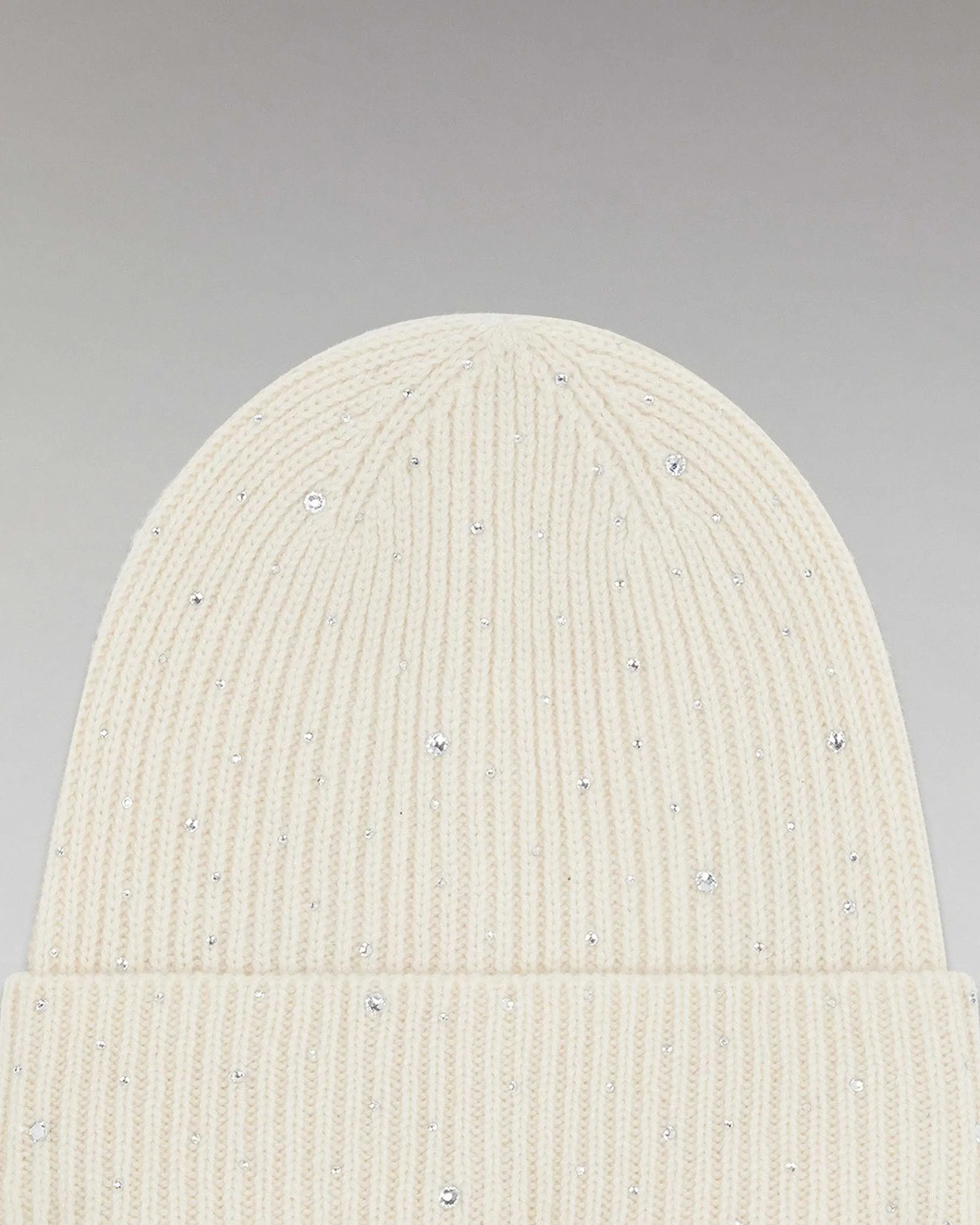 Online FROM FUTURE Bonnet A Revers Strass Ecru