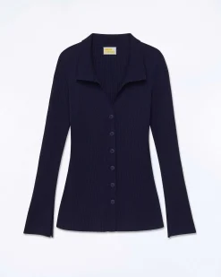 FROM FUTURE Cardigan Long Navy