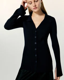 FROM FUTURE Cardigan Long Navy