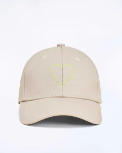 Online FROM FUTURE Casquette A Visiere Courbee Coeur Sable