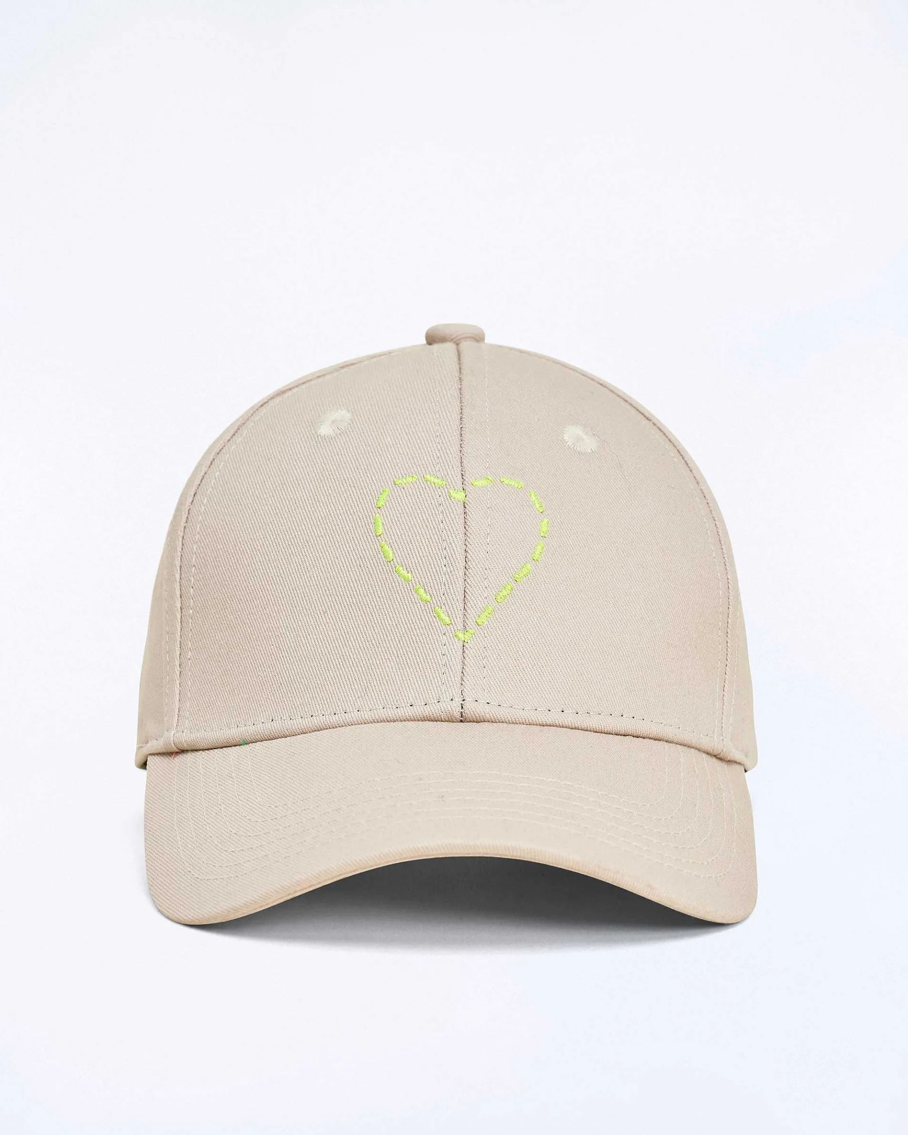 Online FROM FUTURE Casquette A Visiere Courbee Coeur Sable