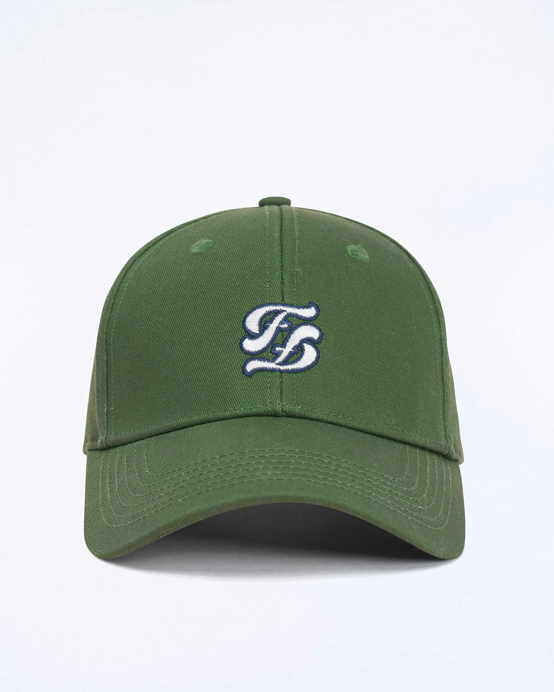 Online FROM FUTURE Casquette A Visiere Courbee Double F Kaki