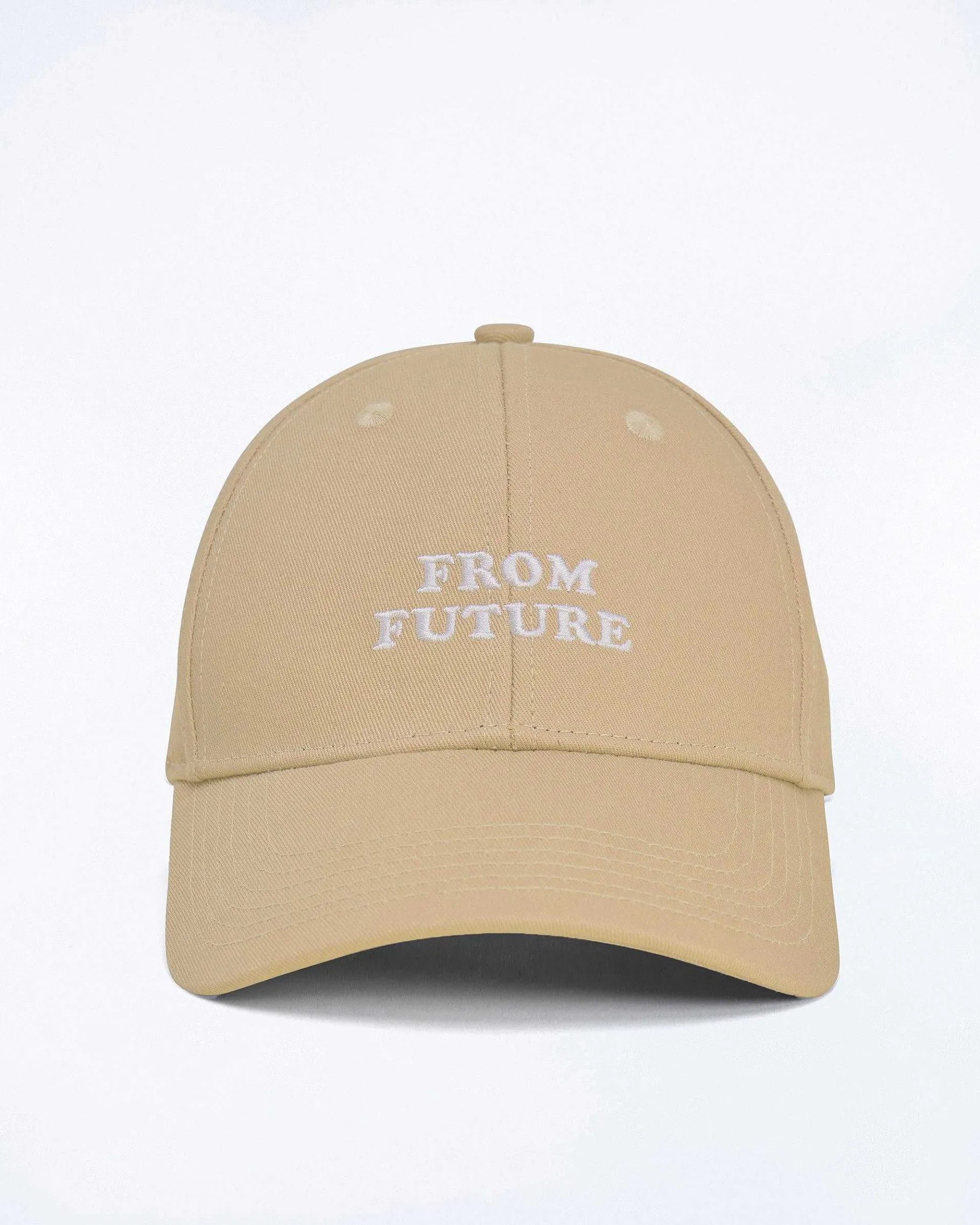 New FROM FUTURE Casquette A Visiere Courbee Tropical Taupe