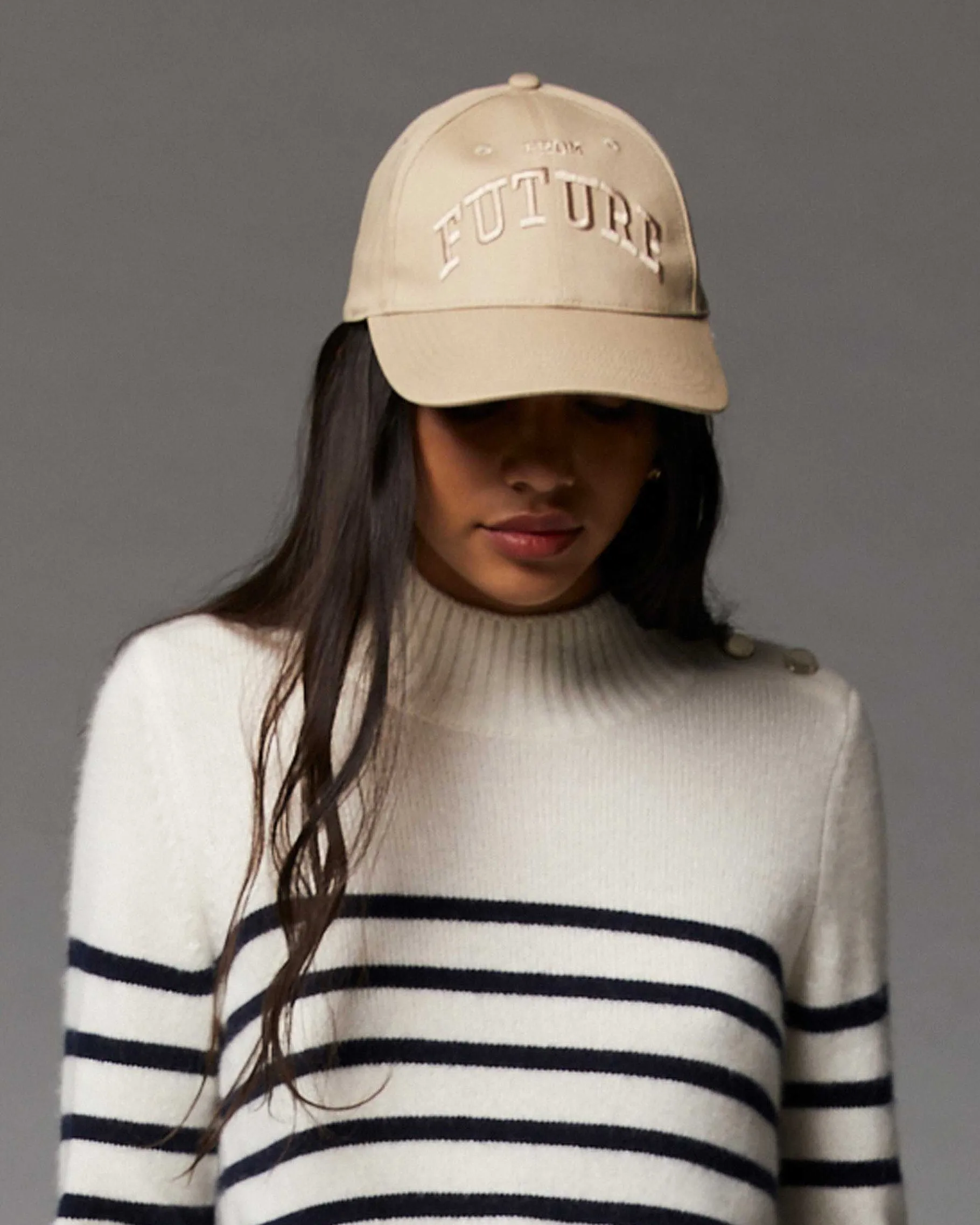 Online FROM FUTURE Casquette A Visiere Courbee Future Taupe