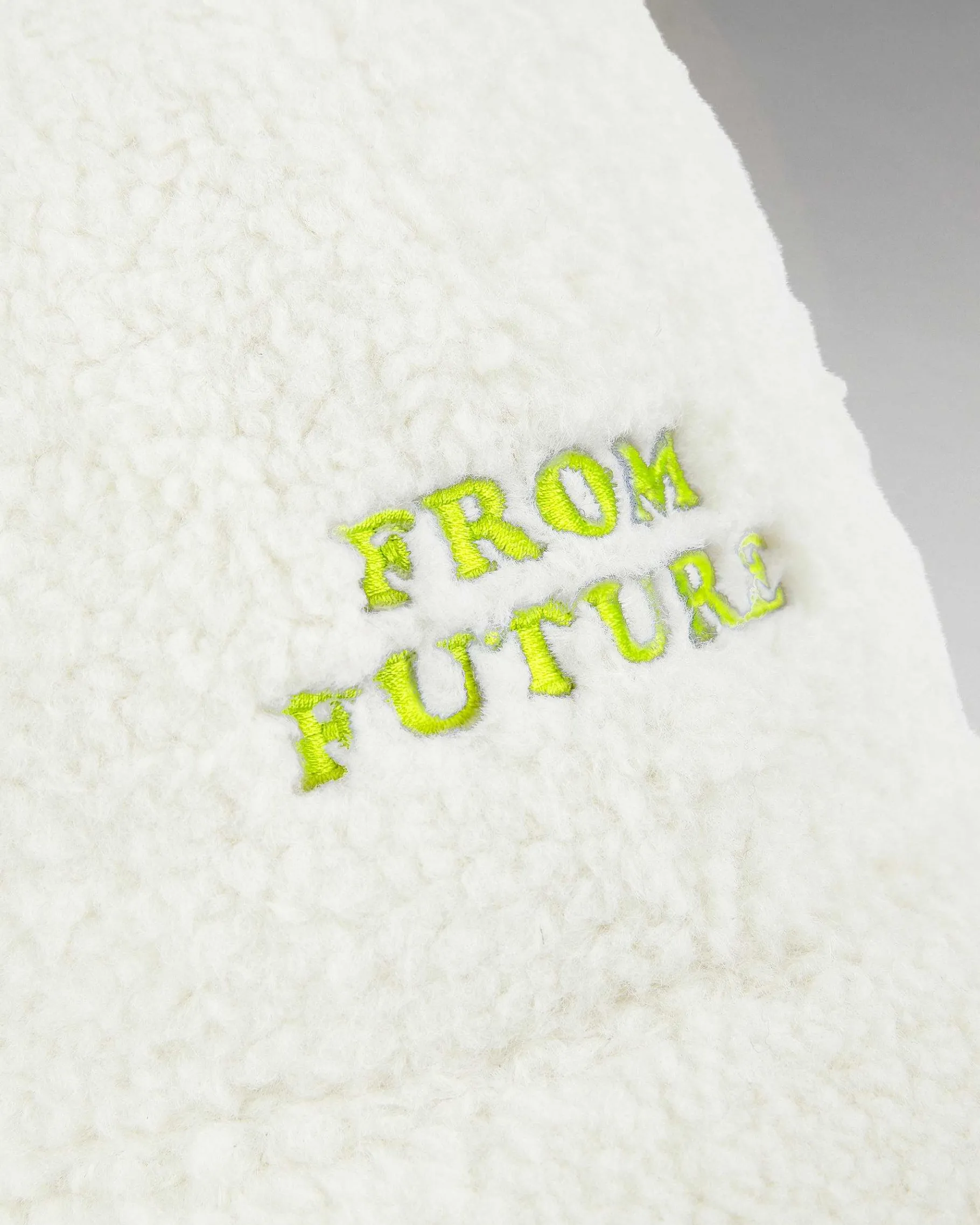 FROM FUTURE Casquette A Visiere Courbee Sherpa Jaune Fluo