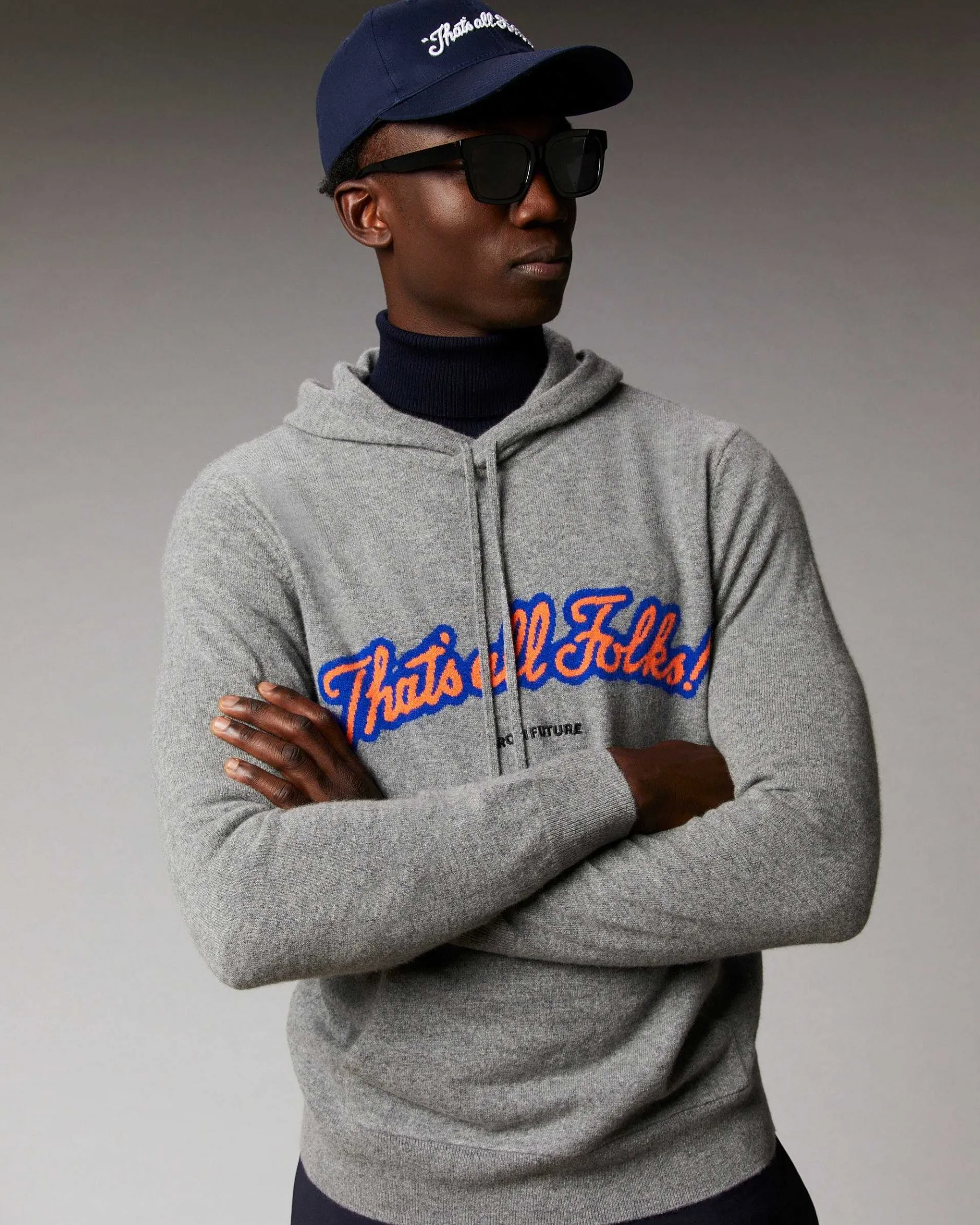 Discount FROM FUTURE Casquette A Visiere Courbee That'S All Folks Navy