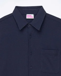 Online FROM FUTURE Chemise Manches Longues Navy
