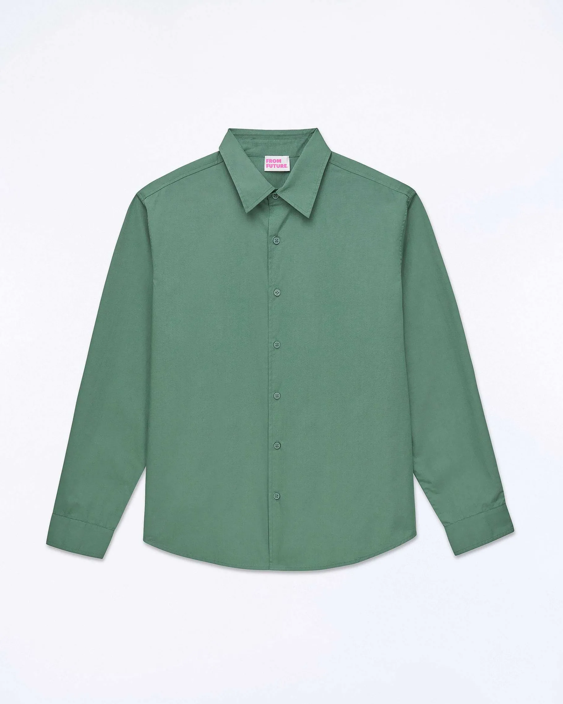 Clearance FROM FUTURE Chemise Manches Longues Washed Green