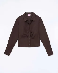 Best FROM FUTURE Chemise Manches Longues Chocolat