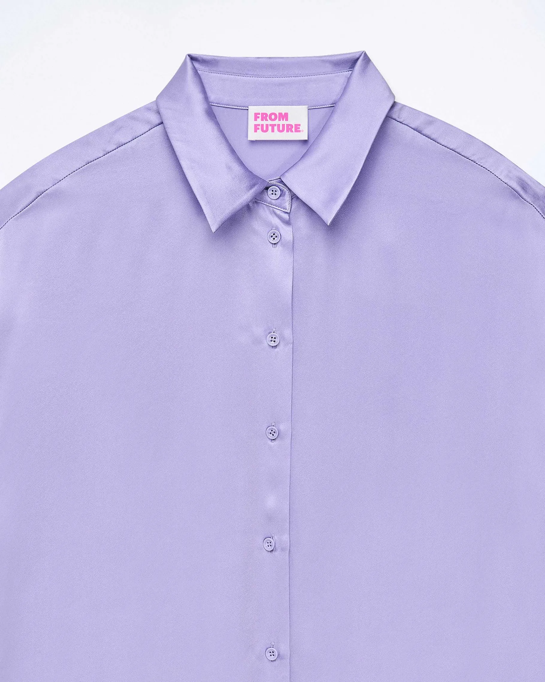 Sale FROM FUTURE Chemise Manches Longues Lilas