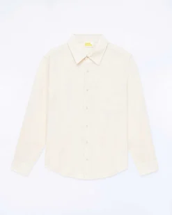 Online FROM FUTURE Chemise Manches Longues Popeline Ecru