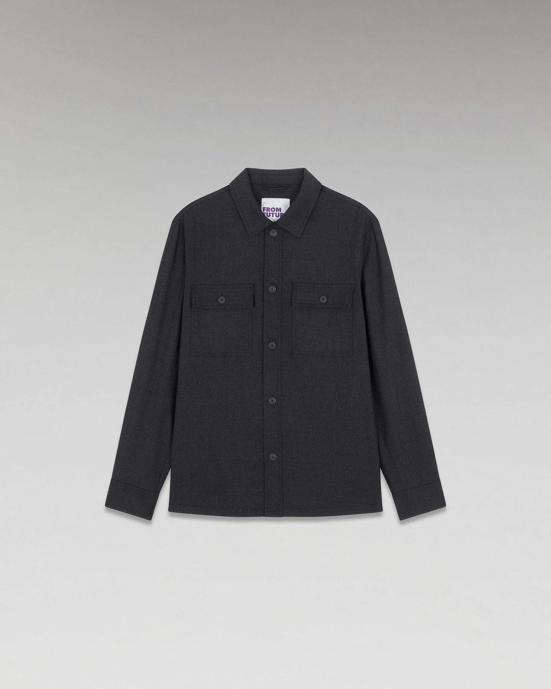 Clearance FROM FUTURE Chemise Regular Poches Anthracite