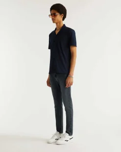 New FROM FUTURE Jean Skinny John Bleu Fonce
