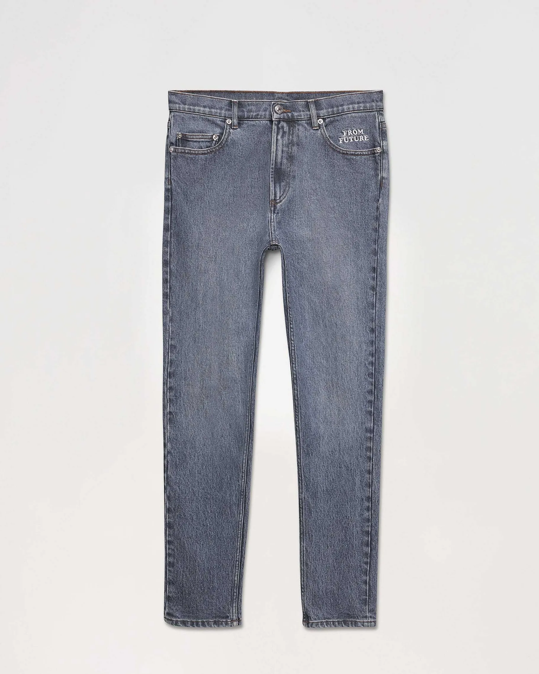 New FROM FUTURE Jean Skinny John Bleu Fonce