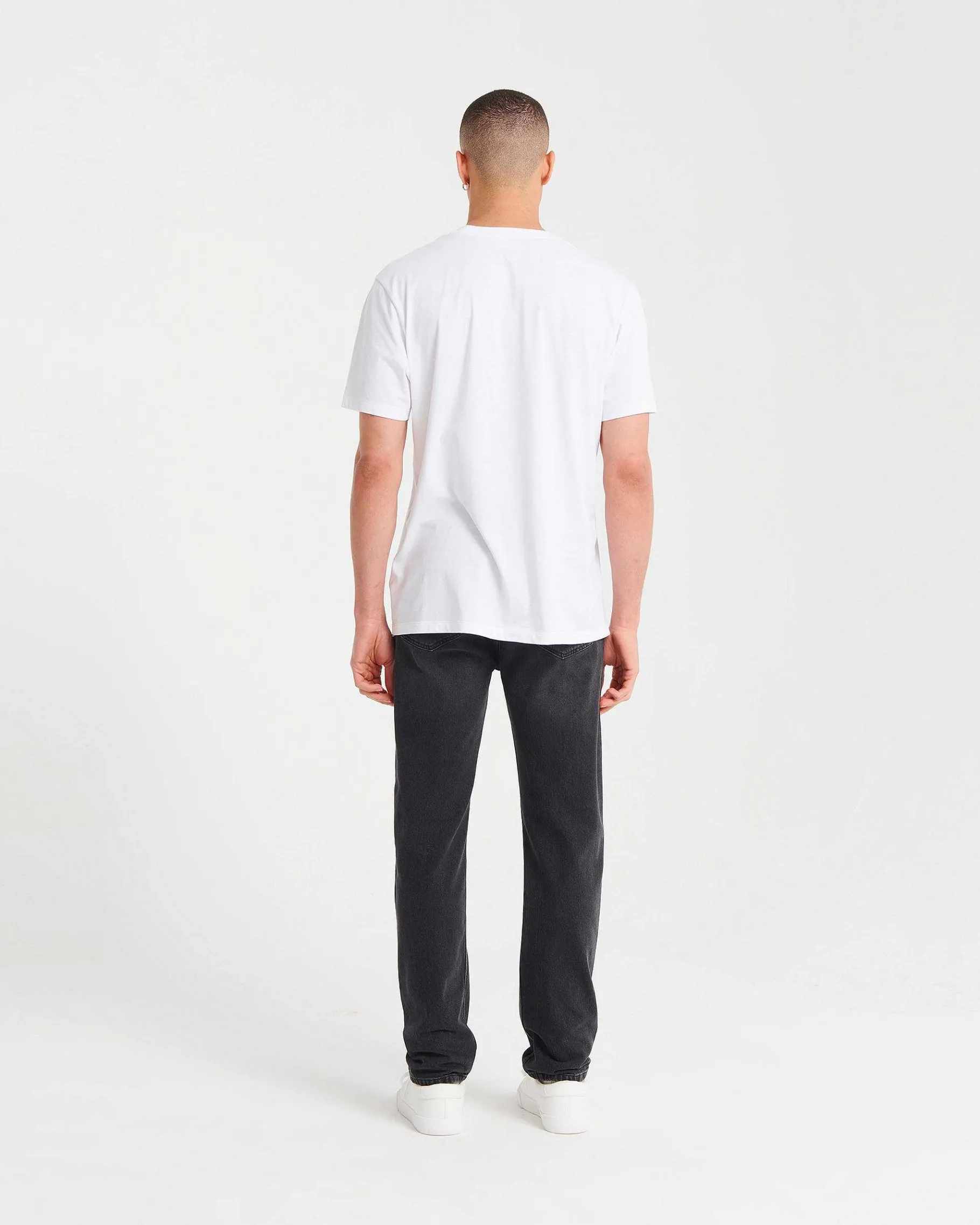 Online FROM FUTURE Joey Jean Coupe Droite Washed Black