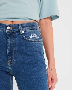 Online FROM FUTURE Johnny Jean Slim Fit Bleu Fonce