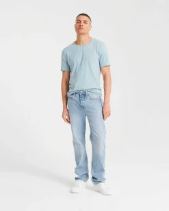 Outlet FROM FUTURE Josh Jean Coupe Baggy Light Blue