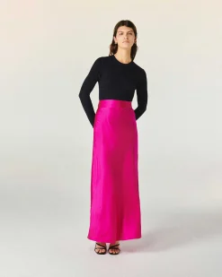 Best FROM FUTURE Jupe Longue Lena Raspberry Pink