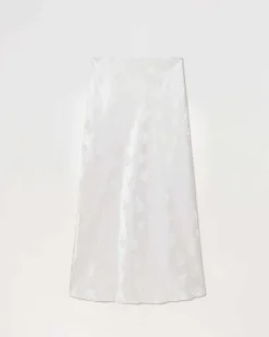 Best FROM FUTURE Jupe Mi Longue Vicky Jacquard Ecru