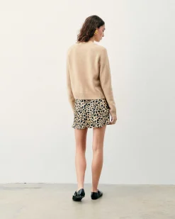 Clearance FROM FUTURE Jupe Mini Lenny Animal Naturel