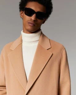 FROM FUTURE Outerwear Manteau Long Double Face Camel