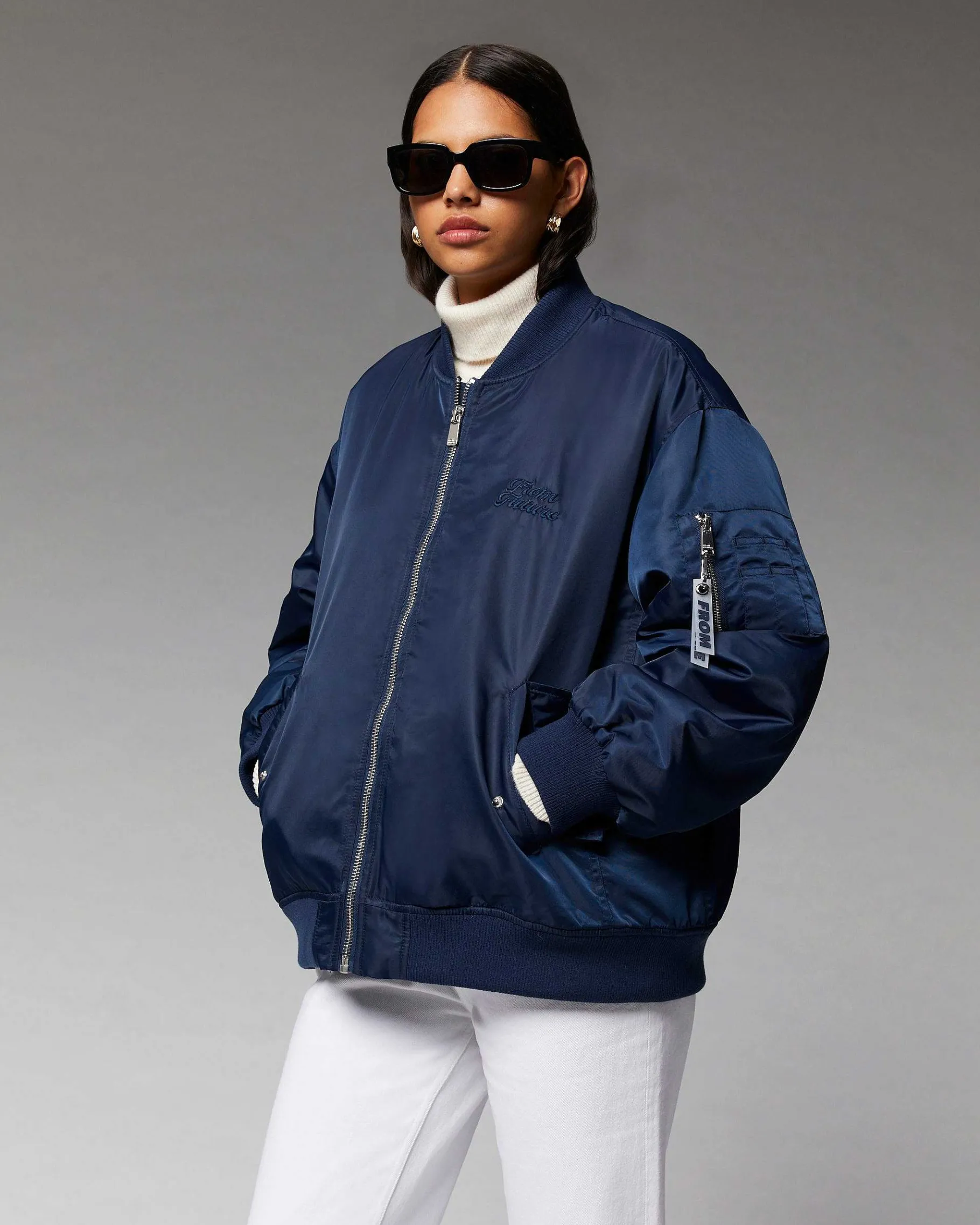 FROM FUTURE Outerwear Veste Bombers Navy
