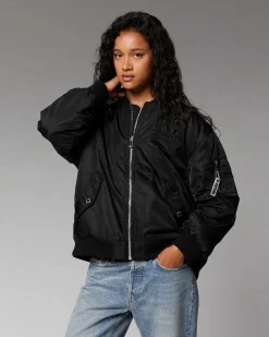 FROM FUTURE Outerwear Veste Bombers Future Strass Noir