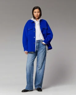 Clearance FROM FUTURE Outerwear Veste Double Face Pop Blue