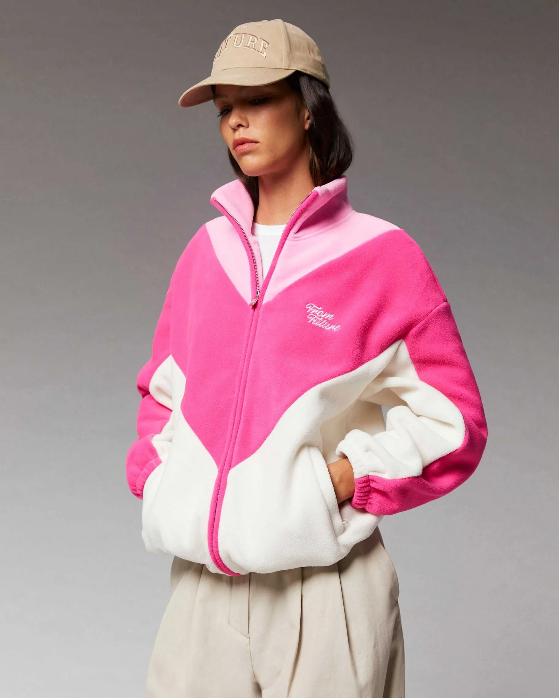Sale FROM FUTURE Outerwear Veste Polaire Flash Pink