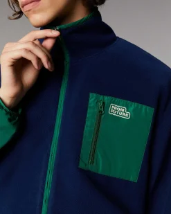 New FROM FUTURE Outerwear Veste Polaire Navy