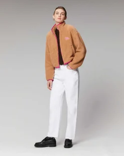 Online FROM FUTURE Outerwear Veste Sherpa Courte Camel
