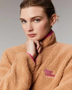Online FROM FUTURE Outerwear Veste Sherpa Courte Camel