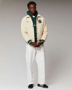 New FROM FUTURE Outerwear Veste Varsity Sable