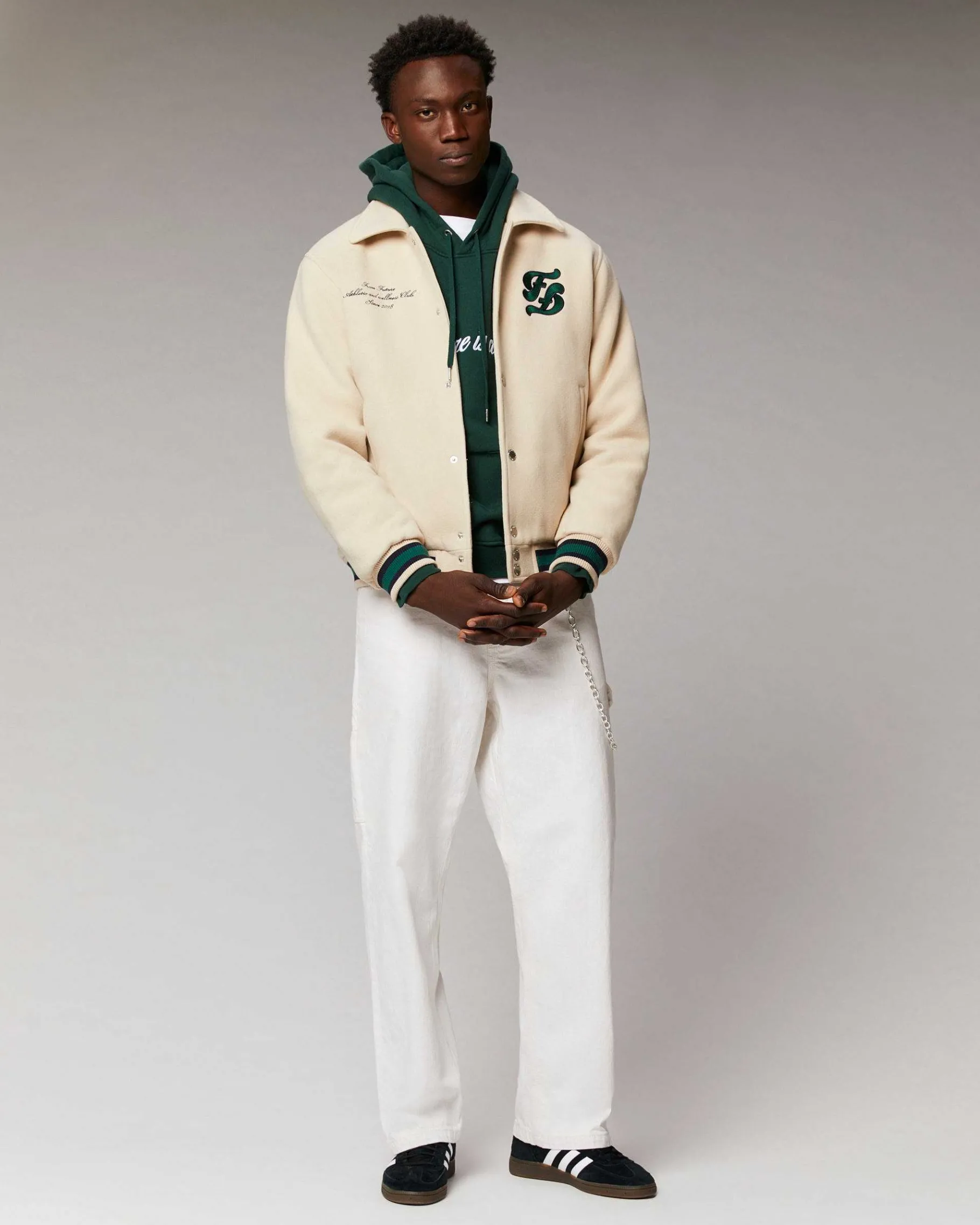 New FROM FUTURE Outerwear Veste Varsity Sable
