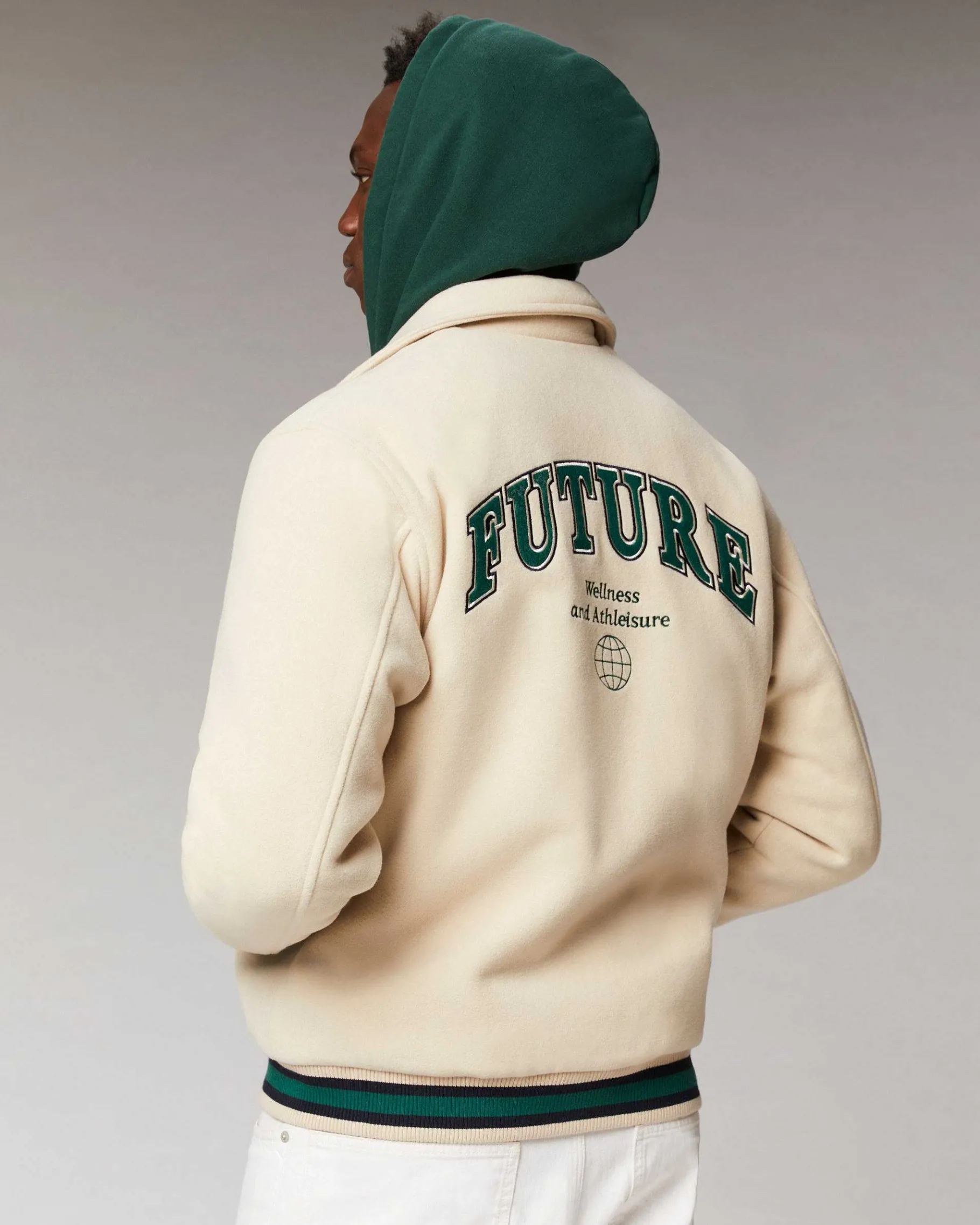 New FROM FUTURE Outerwear Veste Varsity Sable